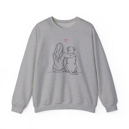 Rottweiler Hug Crewneck Sweatshirt