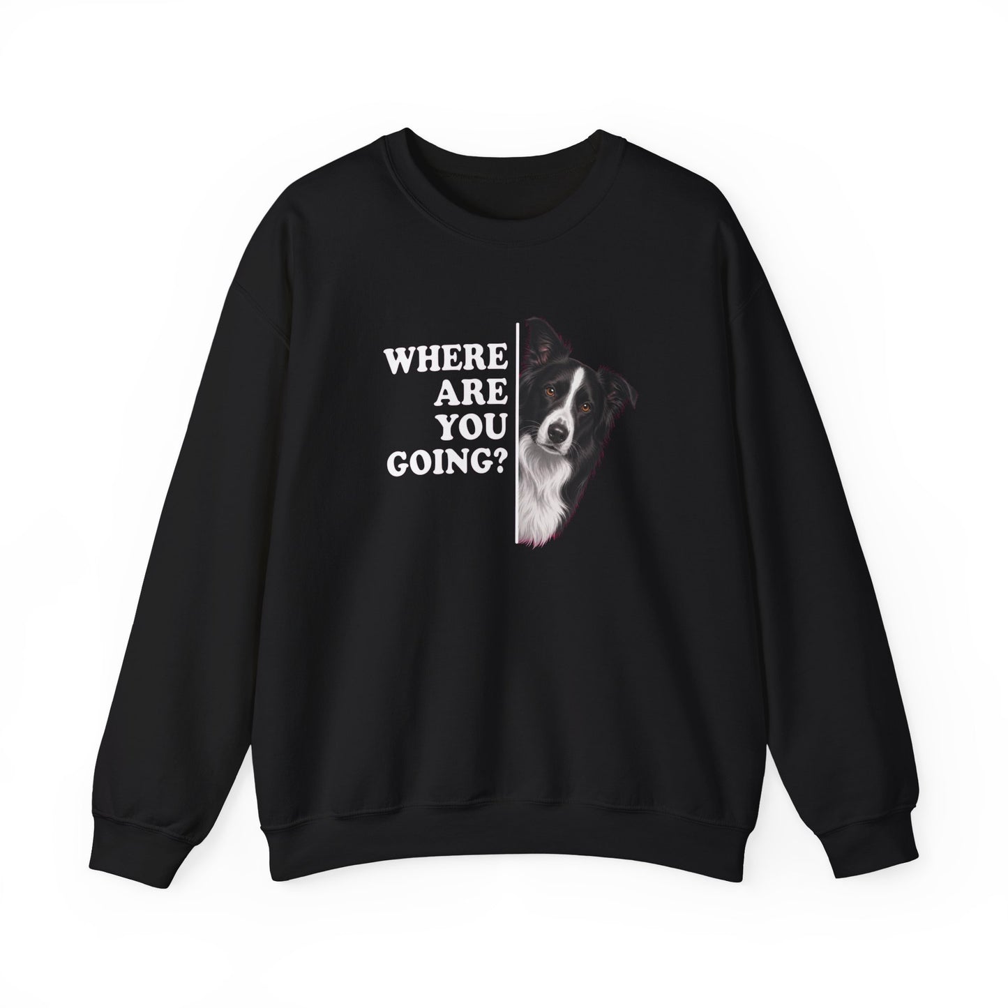 Border Collie Alert Crewneck Sweatshirt