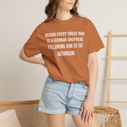 German Shepherd Dad Bathroom Premium Tee