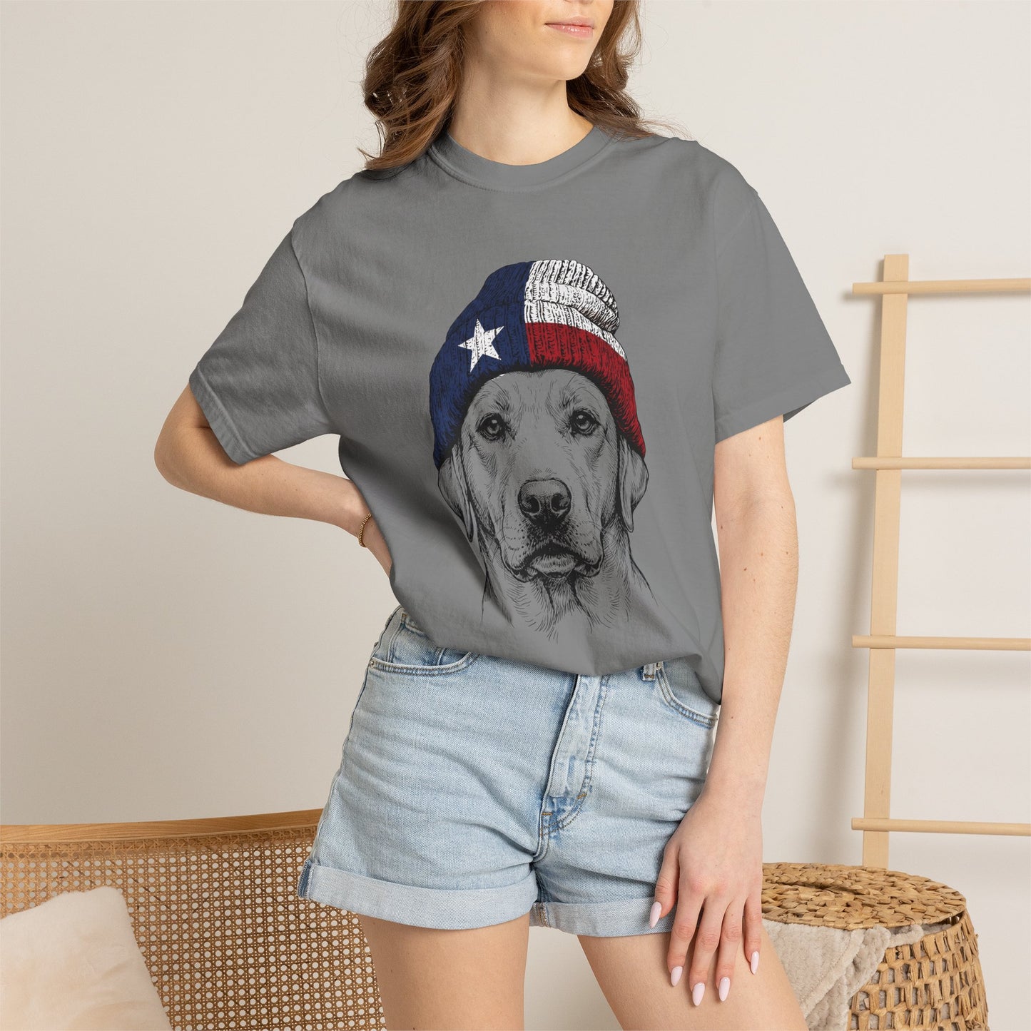Labrador Texas Beanie Premium Tee