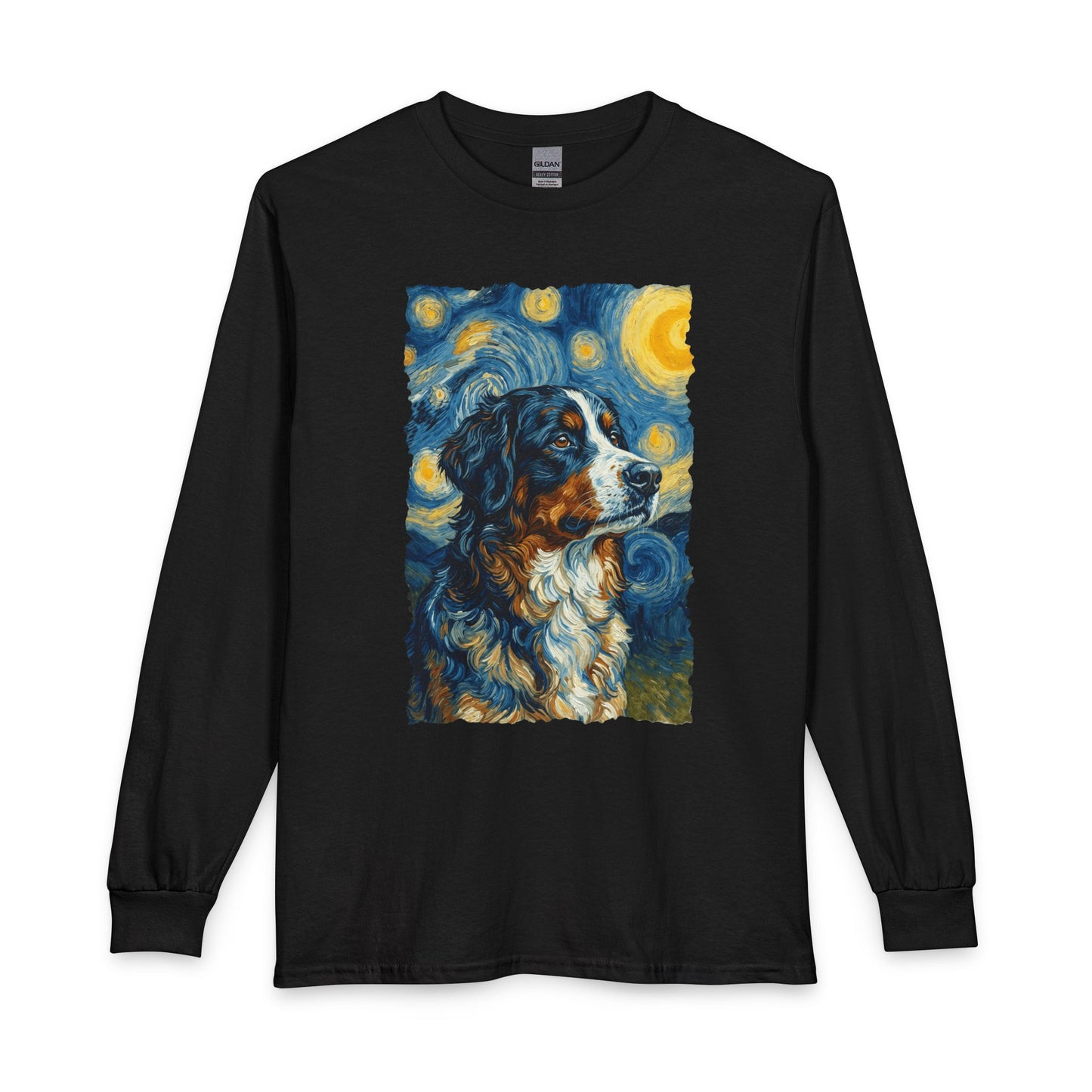 Bernese Mountain Dog Van Gogh Long Sleeve
