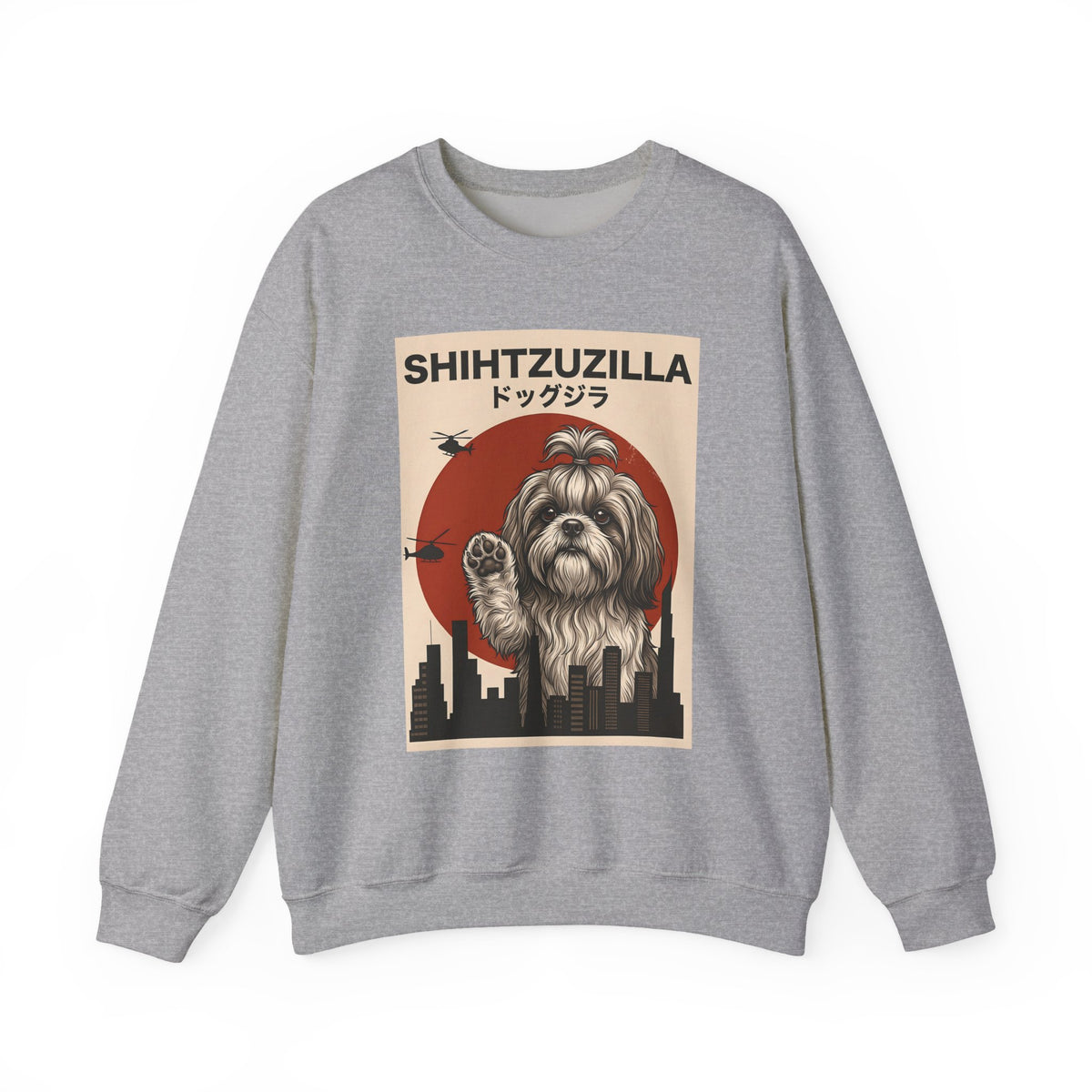 Shih Tzu Shihtzuzilla Crewneck Sweatshirt
