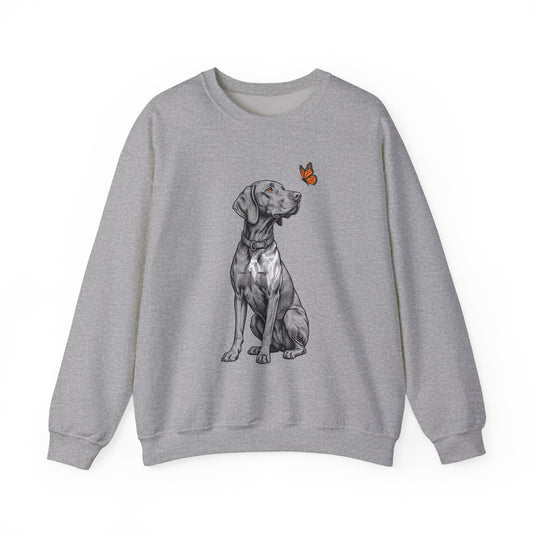 Vizsla Butterfly Crewneck Sweatshirt