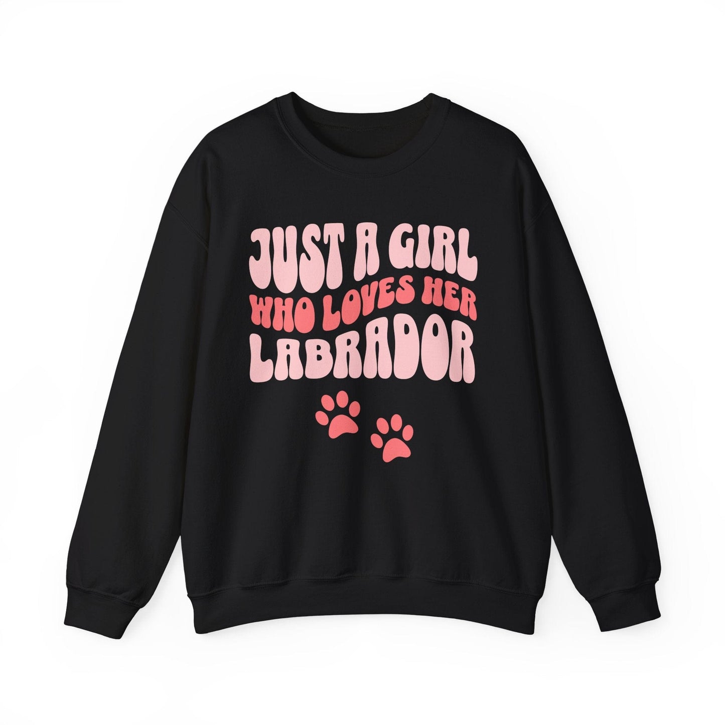 Just a Girl Crewneck Sweatshirt Black