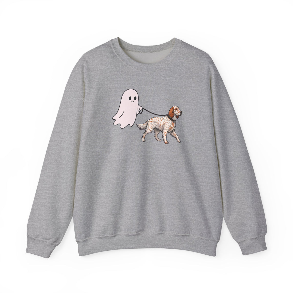English Setter Ghost Walk Crewneck Sweatshirt