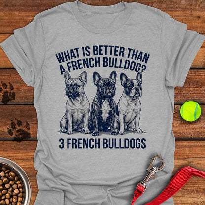 3 French Bulldogs Sport Grey