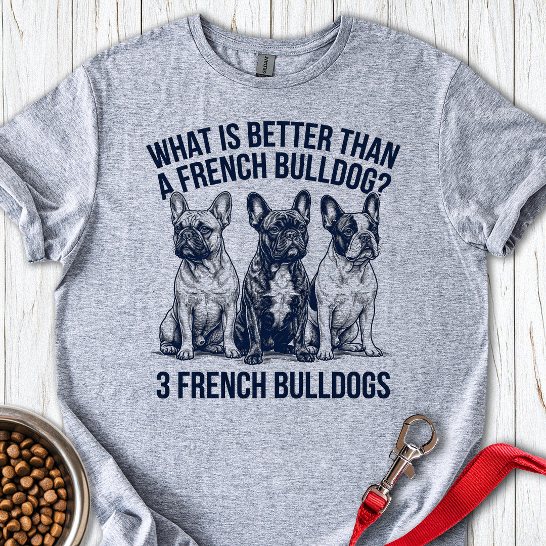 3 French Bulldogs Sport Grey