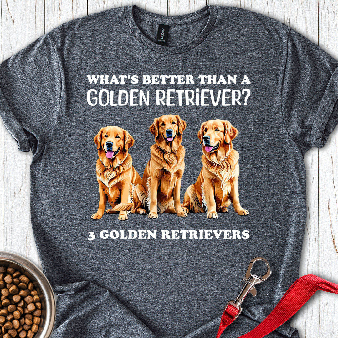 3 Golden Retrievers Dark Heather