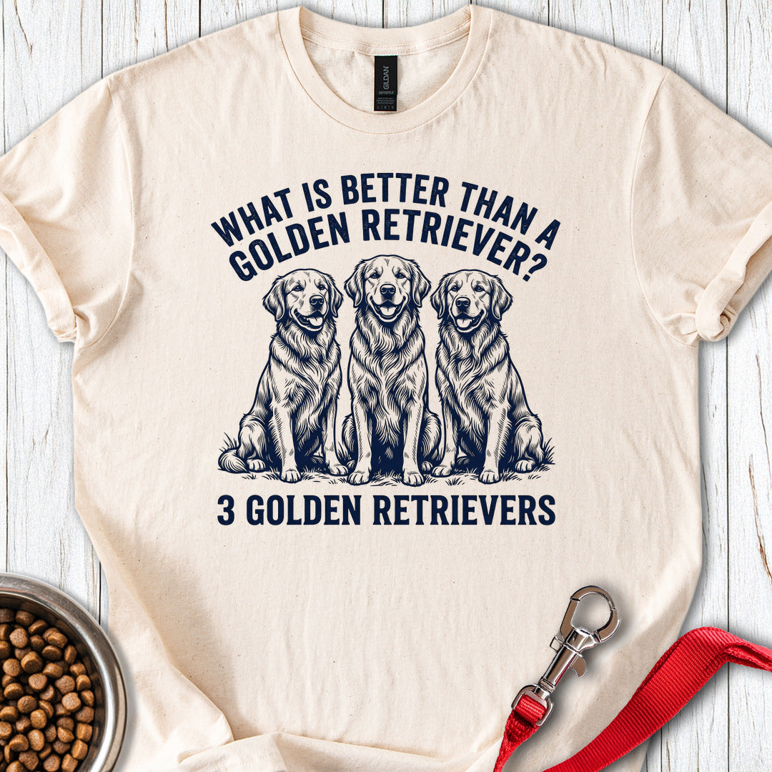 3 Golden Retrievers Natural