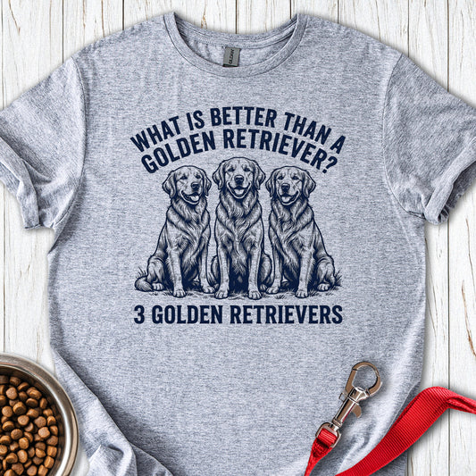 3 Golden Retrievers Sport Grey