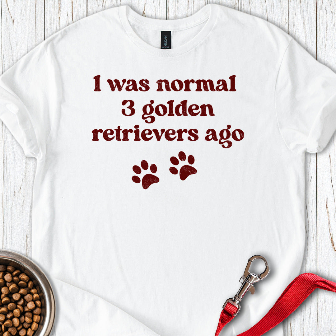 3 Golden Retrievers White