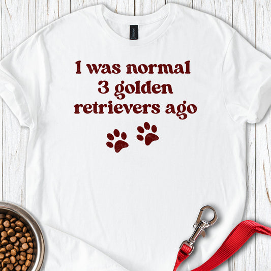 3 Golden Retrievers White