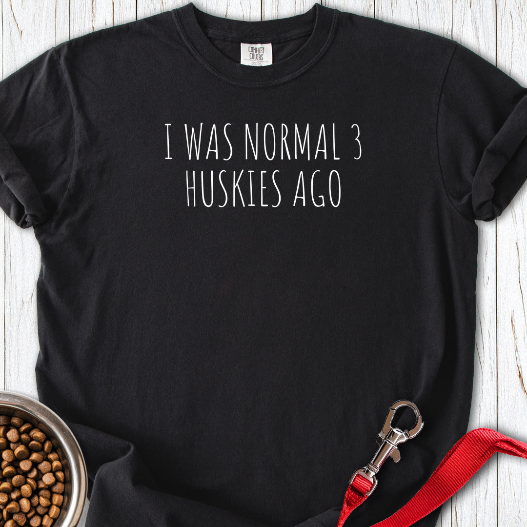 3 Huskies Premium Tee Black