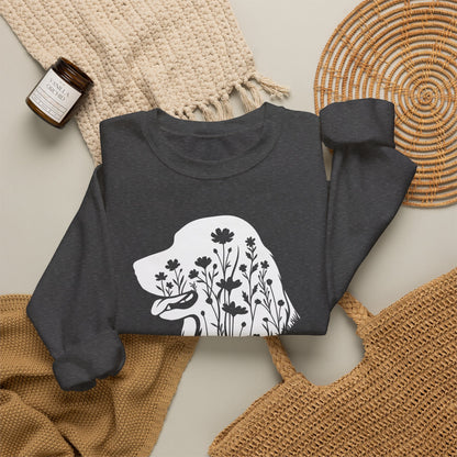 Irish Setter Flowers Crewneck Sweatshirt