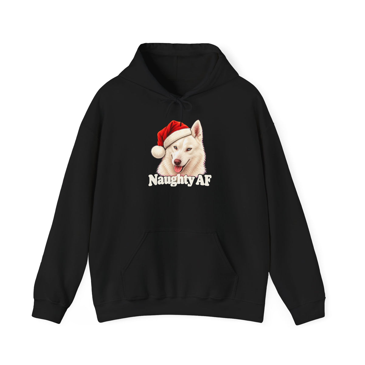 Naughty Christmas Husky Hoodie