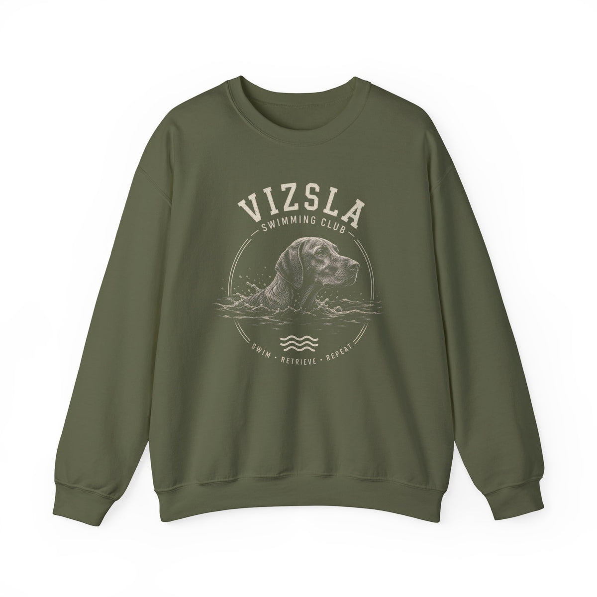 Vizsla Swimming Club Crewneck Sweatshirt