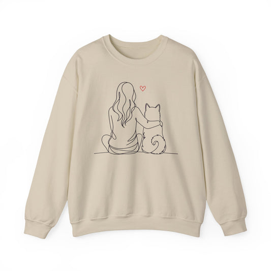 Shiba Inu Lineart Crewneck Sweatshirt