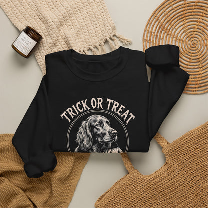 Irish Setter Trick Or Treat Crewneck Sweatshirt