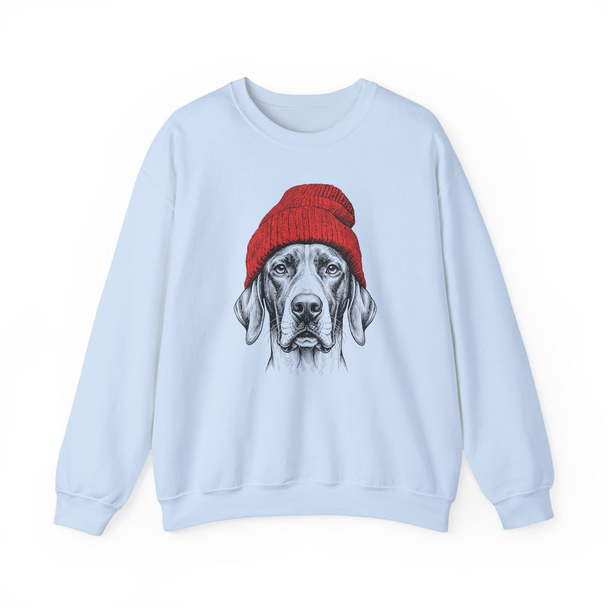 English Pointer Beanie Crewneck Sweatshirt