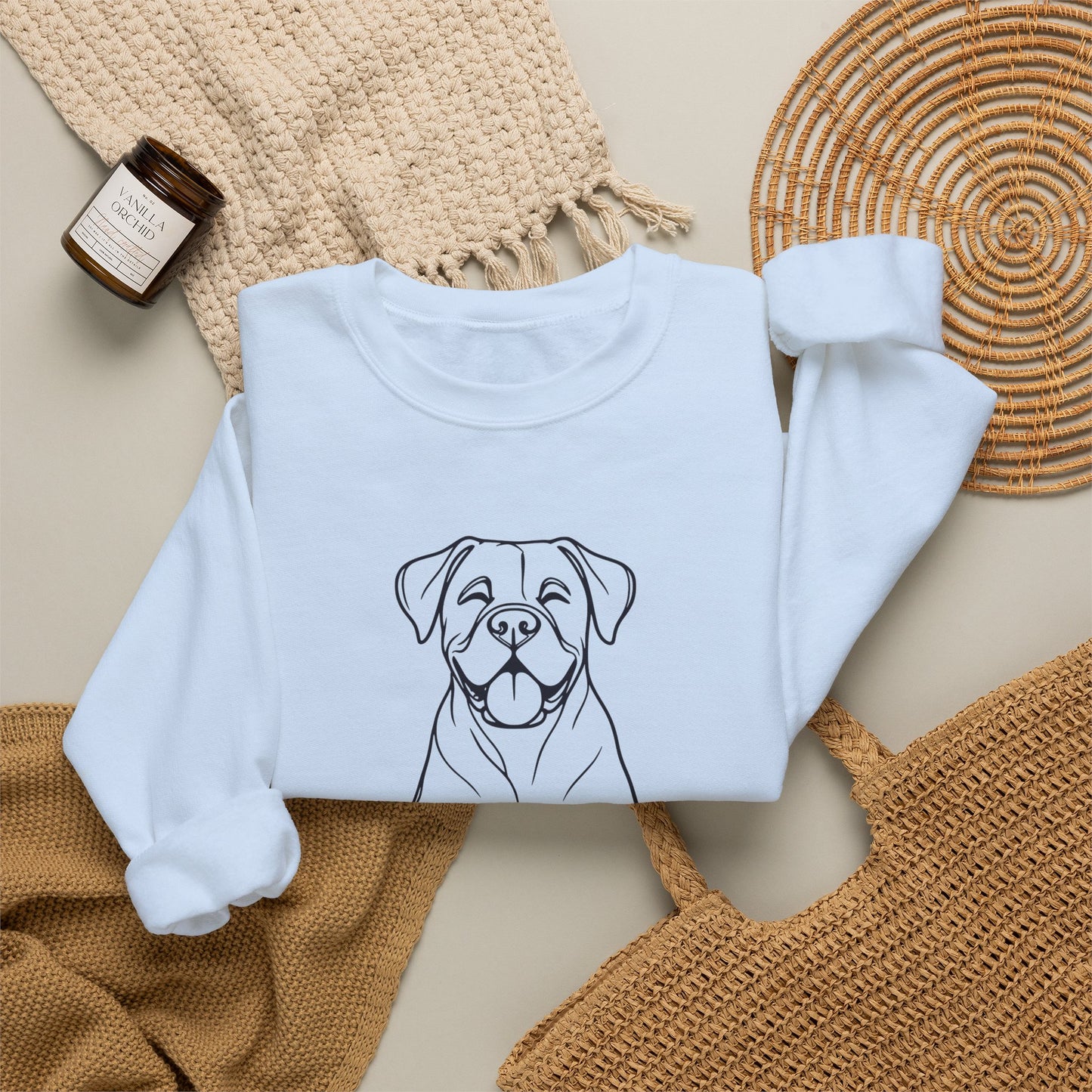 Happy Boxer Crewneck Sweatshirt