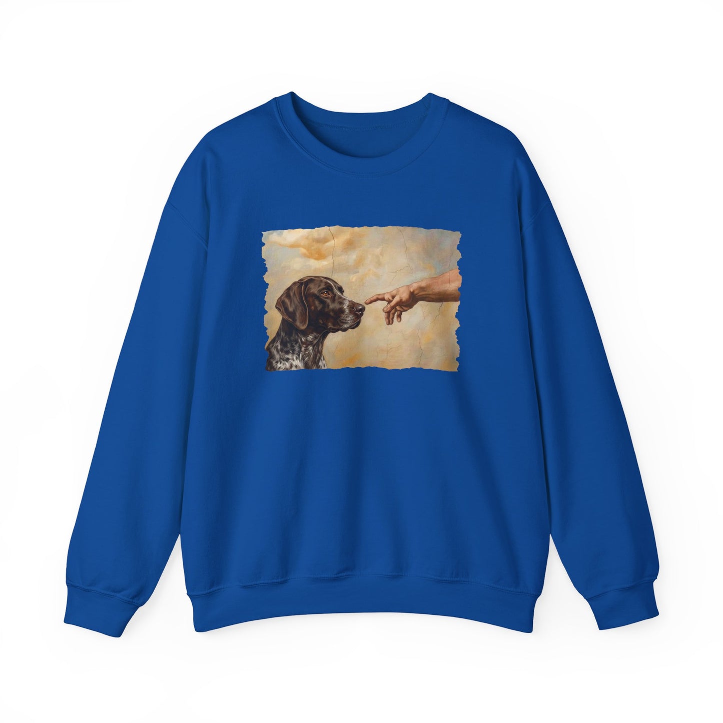 God Creates German Shorthaired Pointer Crewneck Sweatshirt