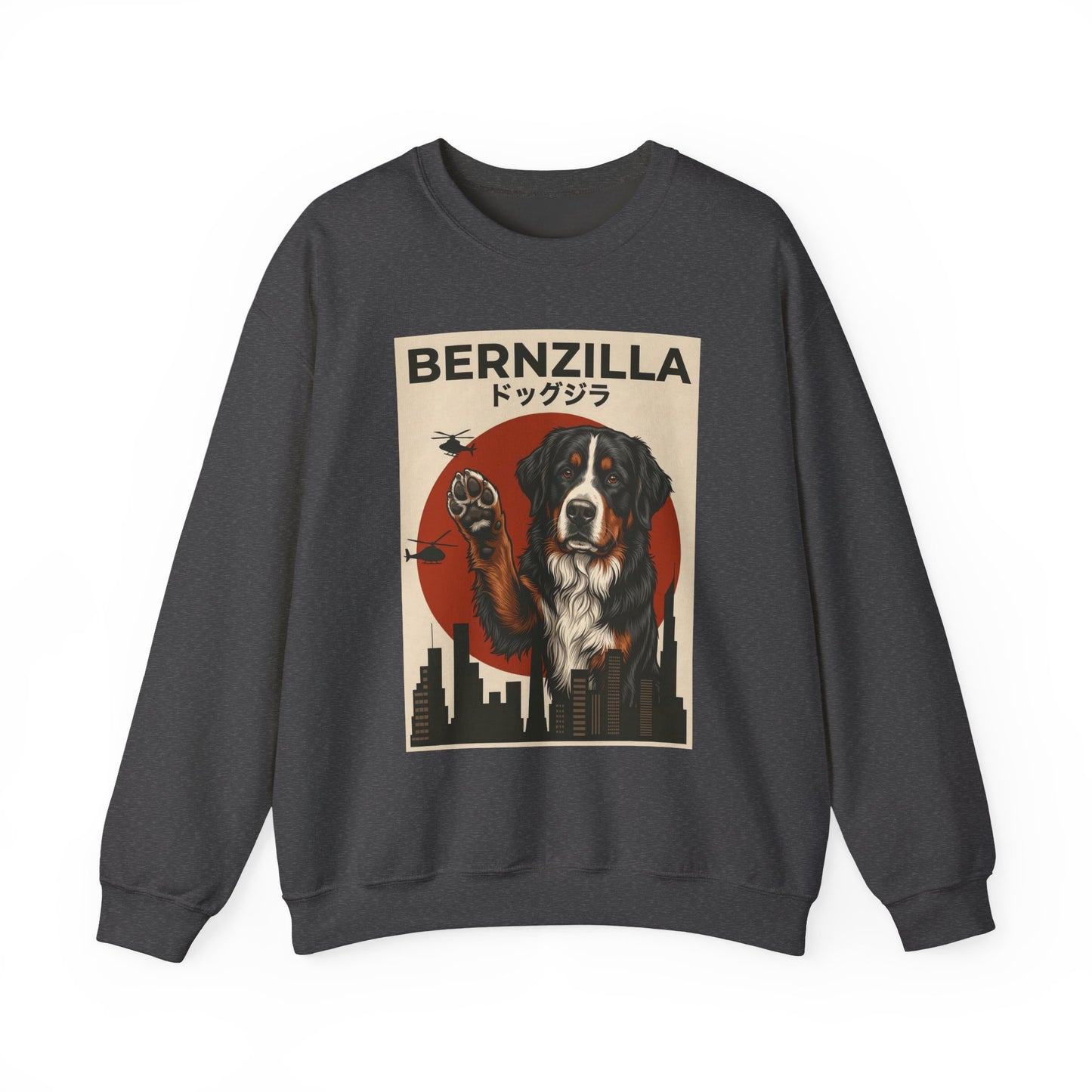 Bernzilla Crewneck Sweatshirt Dark Heather