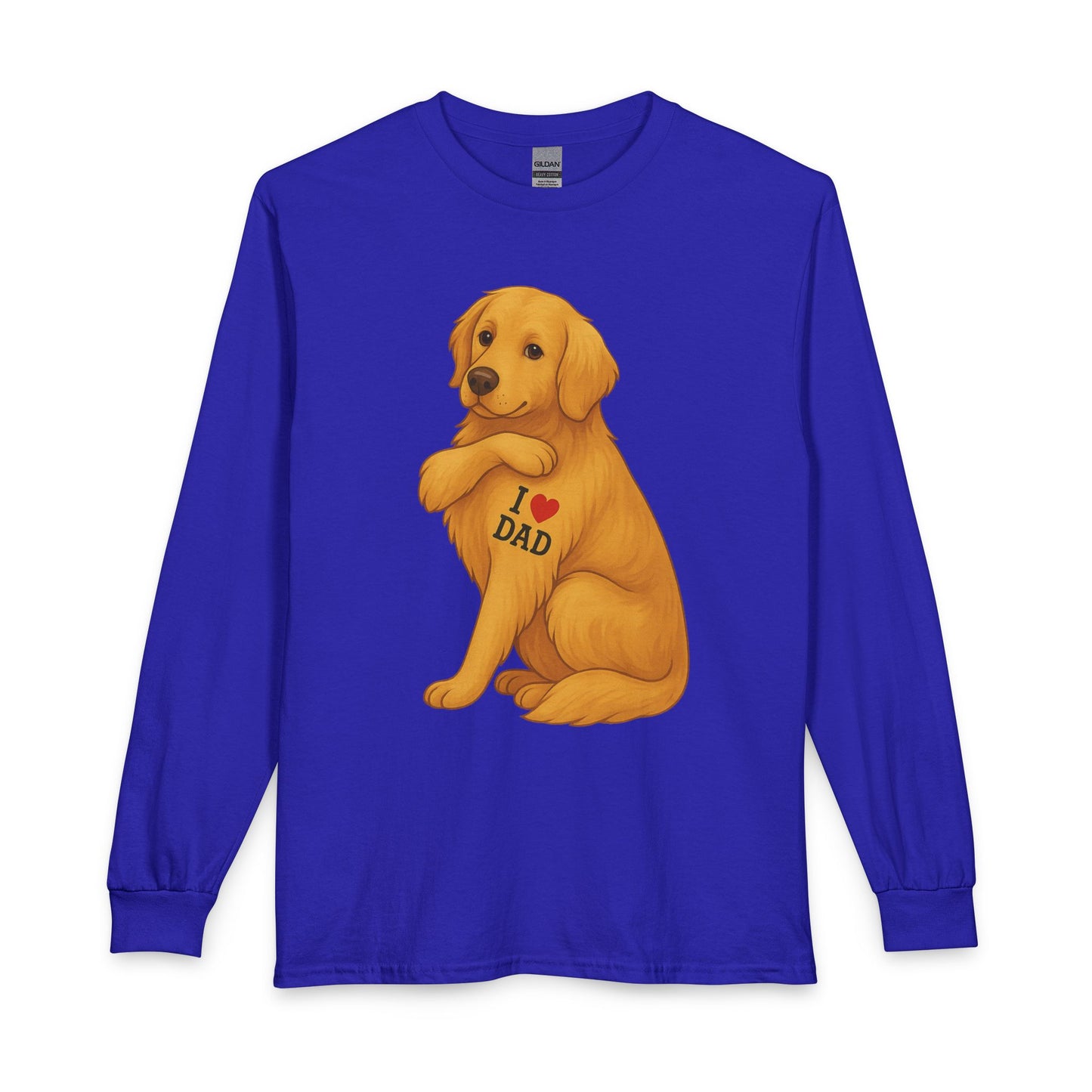Golden Retriever I Love Dad Long Sleeve