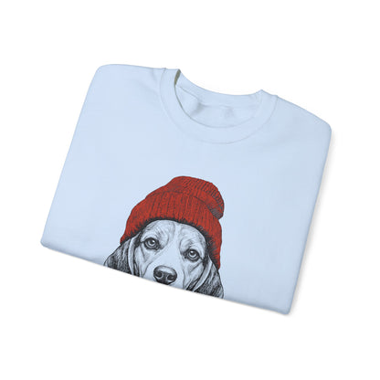 Beagle Beanie Crewneck Sweatshirt