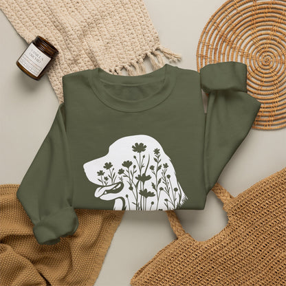 Irish Setter Flowers Crewneck Sweatshirt