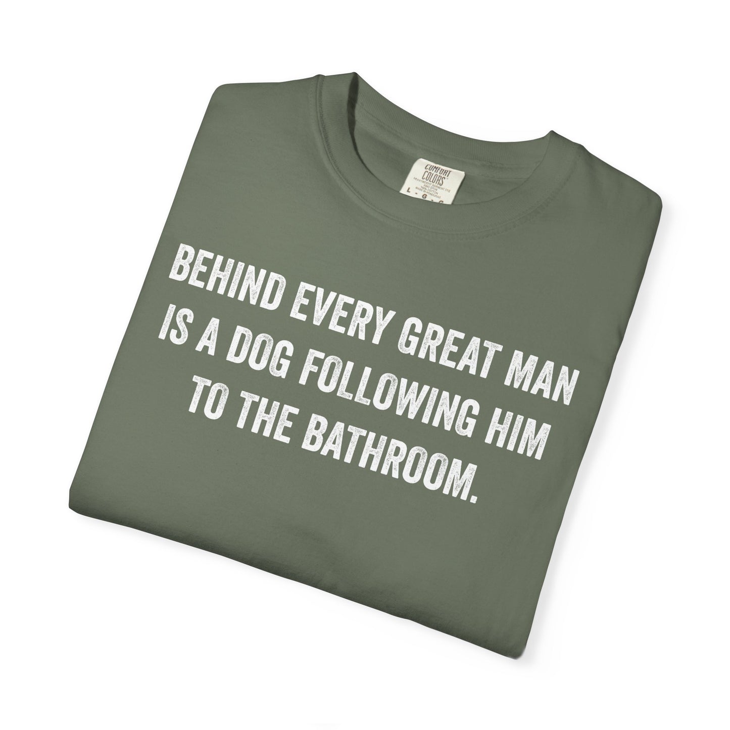 Great Man Dog Following Premium Tee