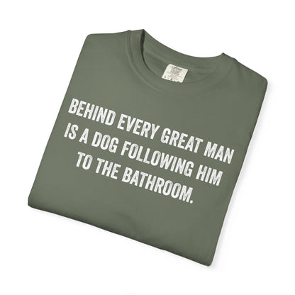 Great Man Dog Following Premium Tee