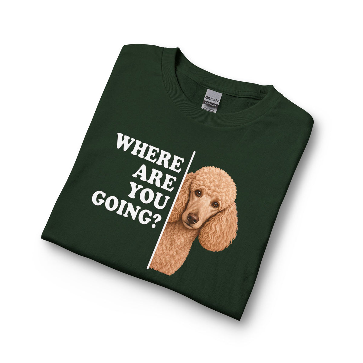 Standard Poodle Where Are You Going Apricot Long Sleeve
