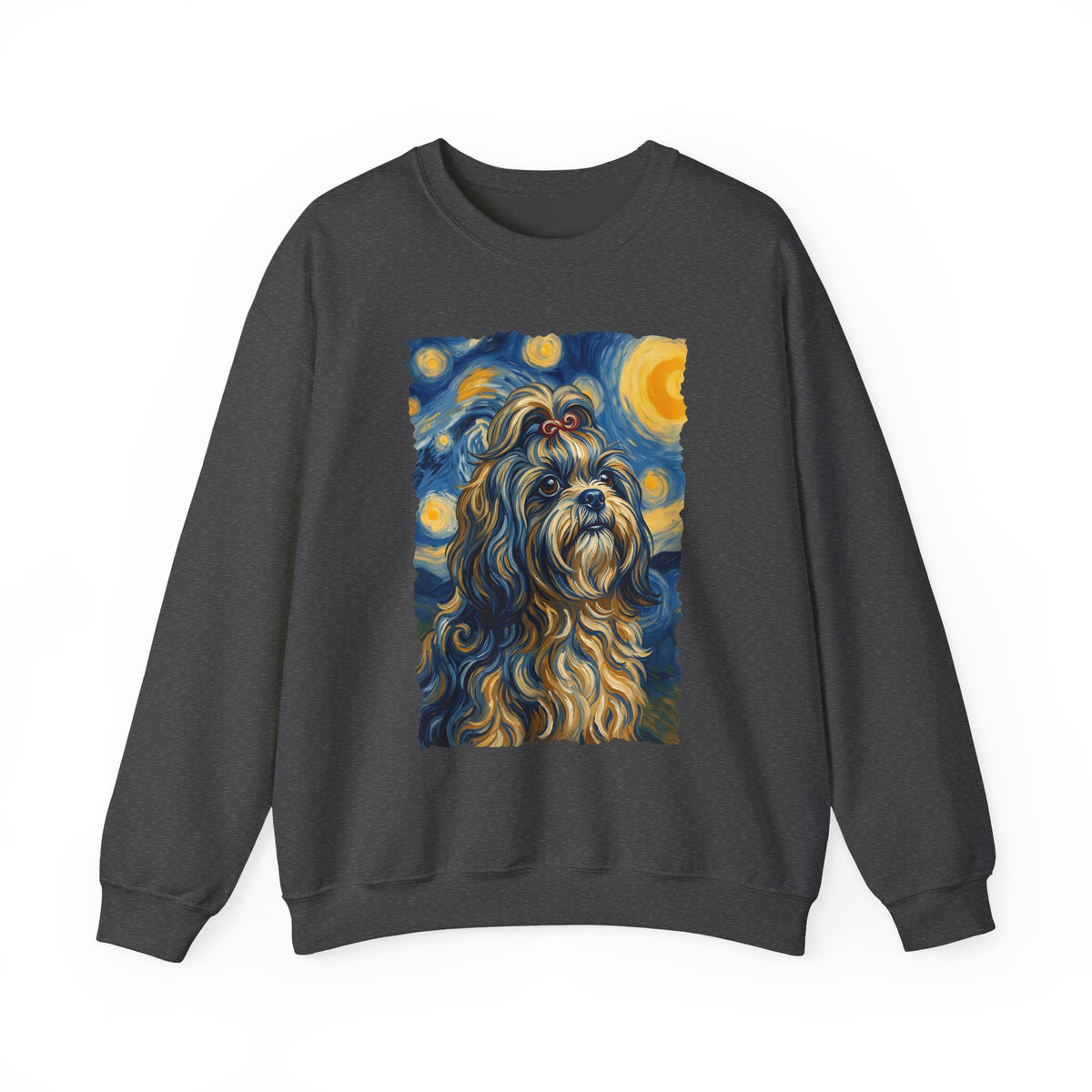 Shih Tzu Van Gogh Crewneck Sweatshirt