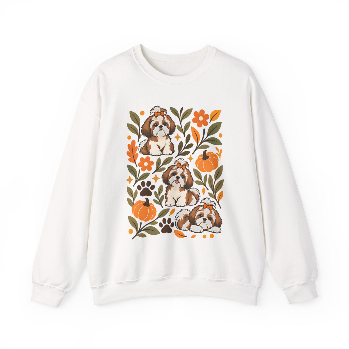 Shih Tzu Fall Crewneck Sweatshirt