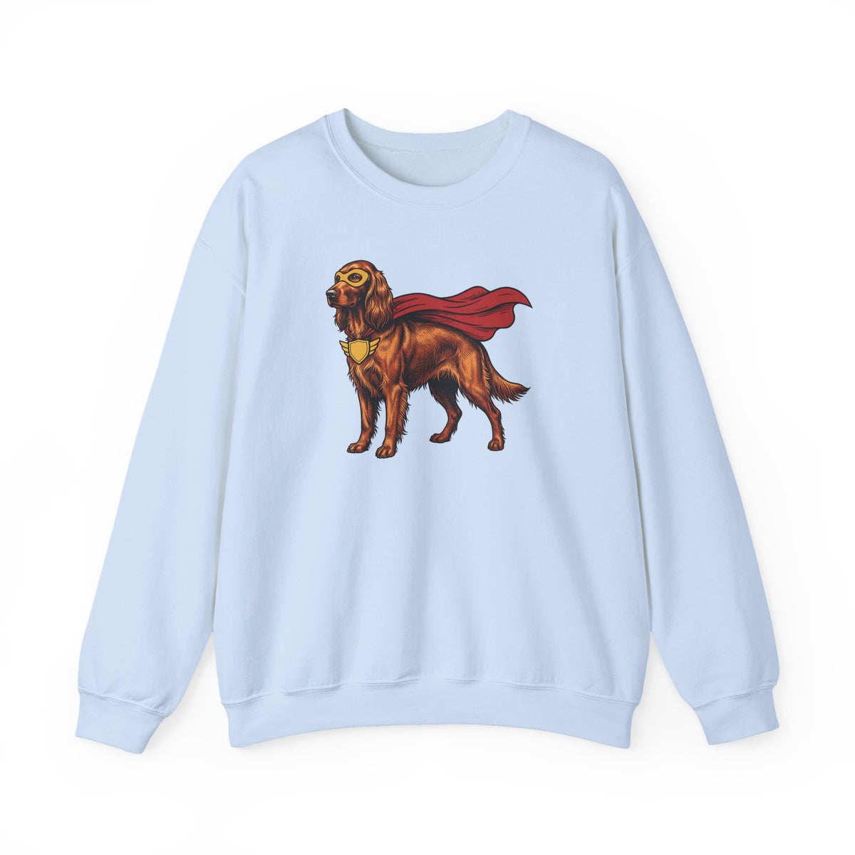 Irish Setter Superhero Crewneck Sweatshirt