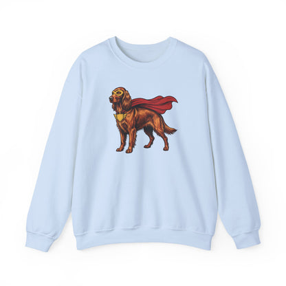 Irish Setter Superhero Crewneck Sweatshirt