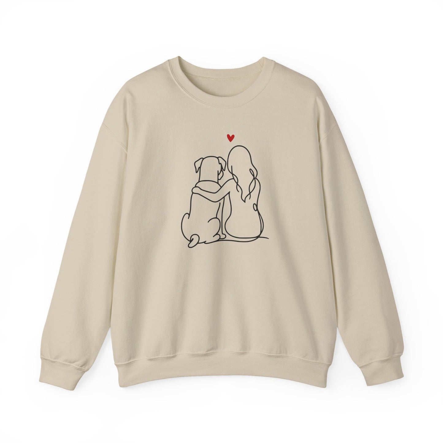 Boxer and Girl Crewneck Sweatshirt