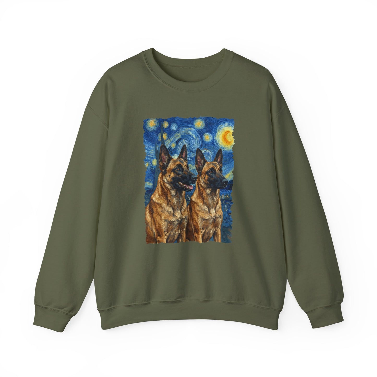 Belgian Malinois Van Gogh Crewneck Sweatshirt
