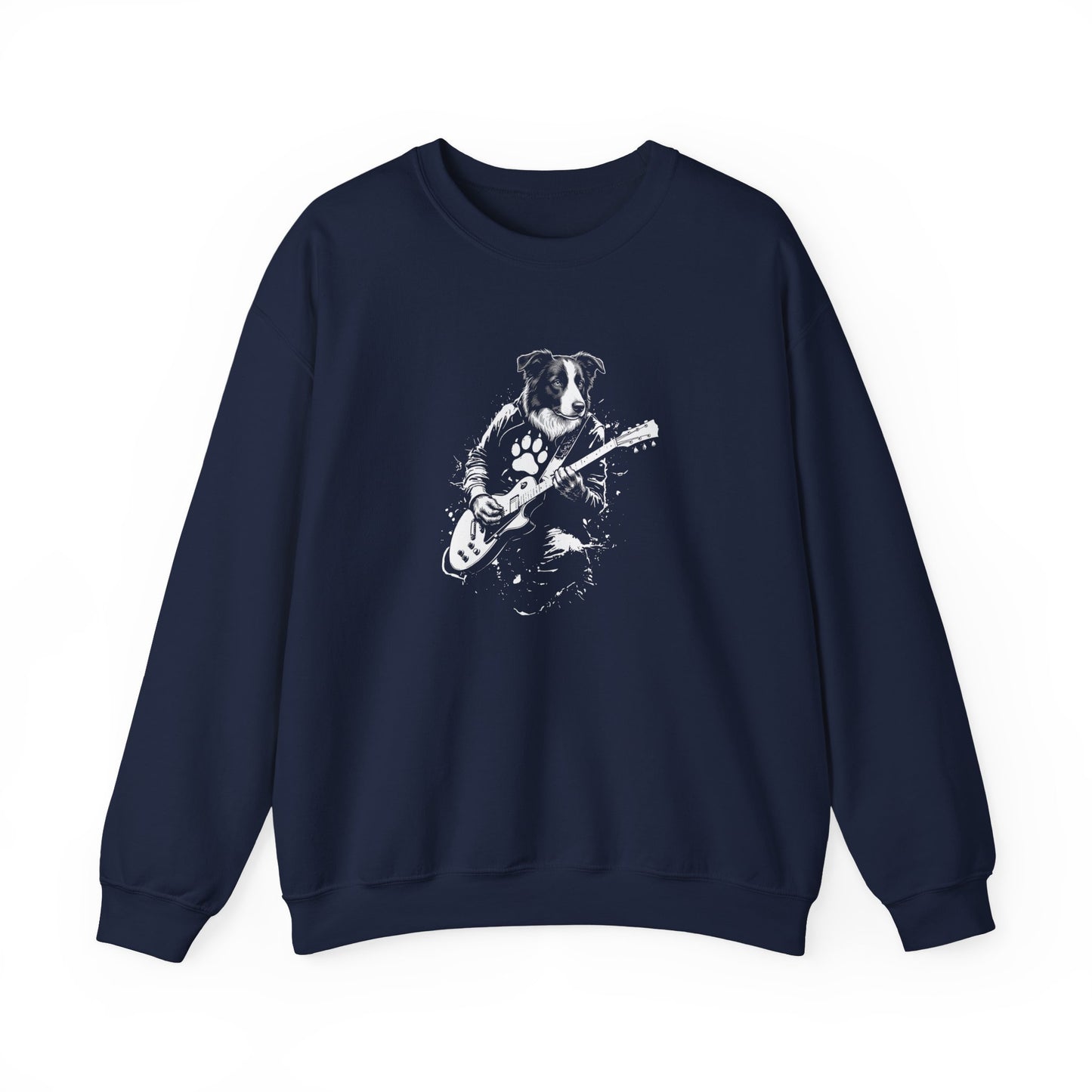 Border Collie Guitar Crewneck Sweatshirt