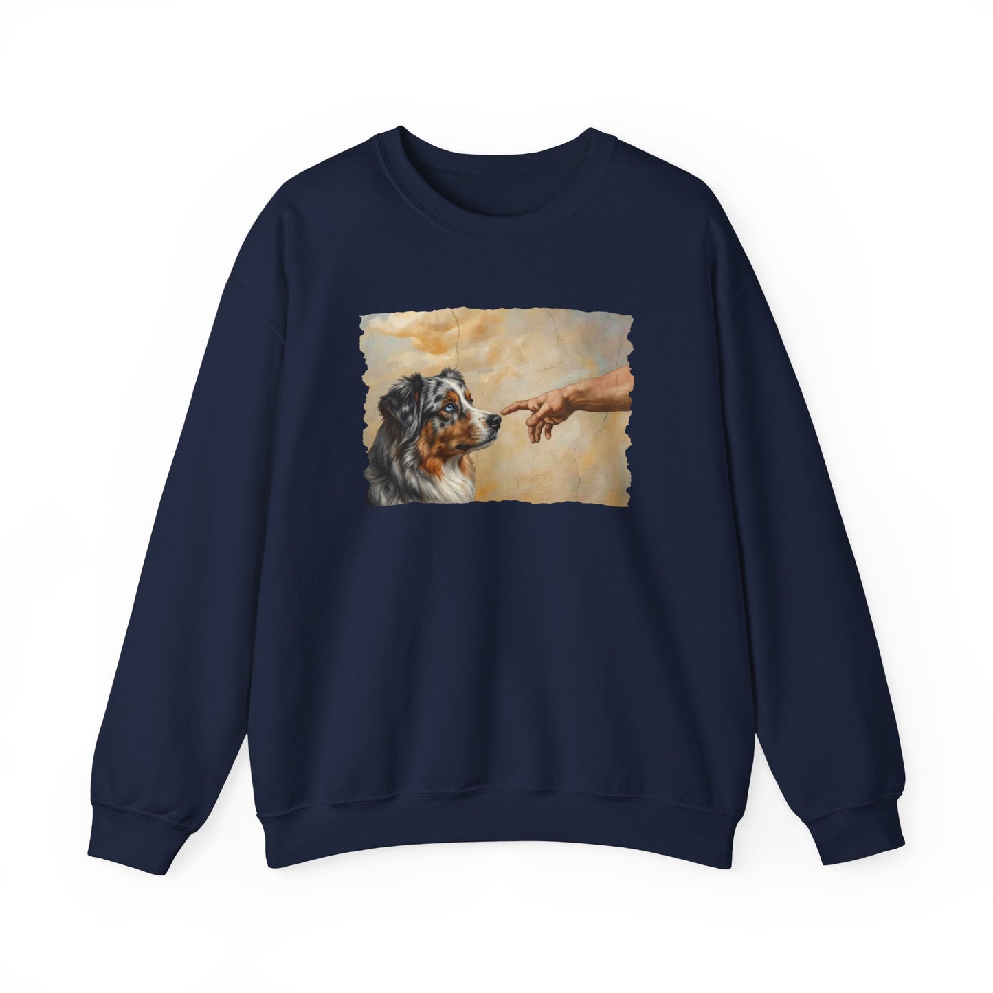 God Creates Australian Shepherd Crewneck Sweatshirt