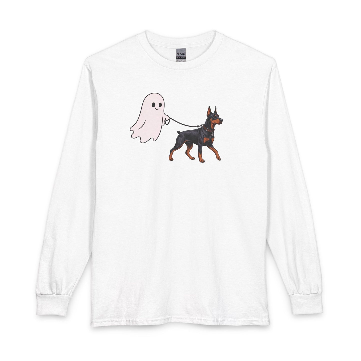 Doberman Halloween Ghost Long Sleeve