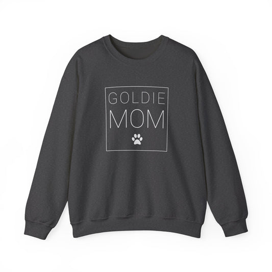 Golden Retriever Mom Crewneck Sweatshirt Dark Heather