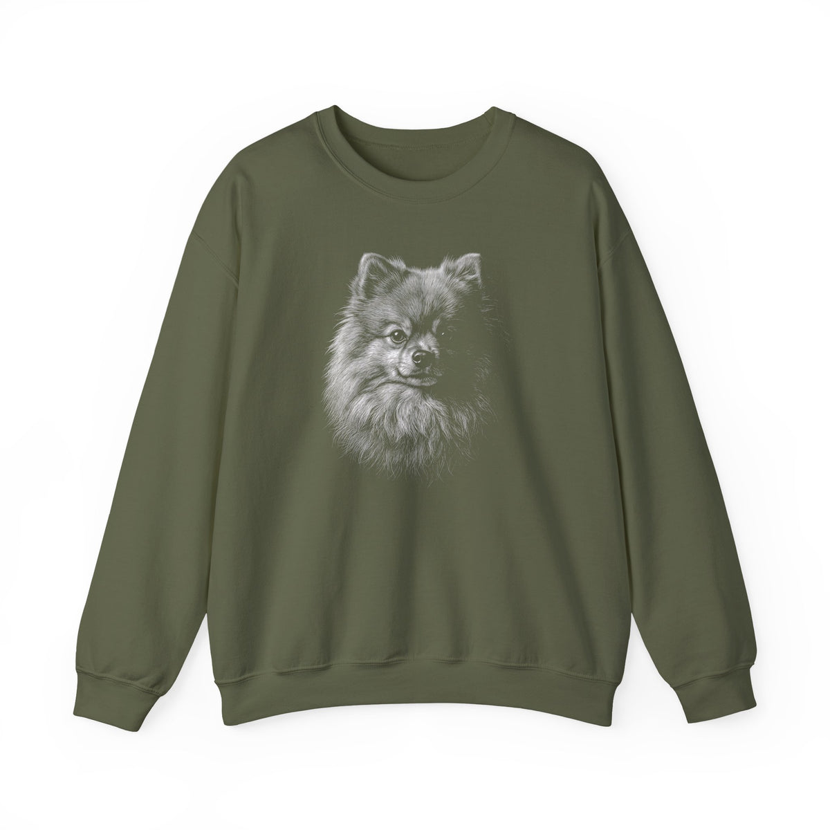 Pomeranian Engraved Crewneck Sweatshirt