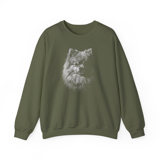 Pomeranian Engraved Crewneck Sweatshirt