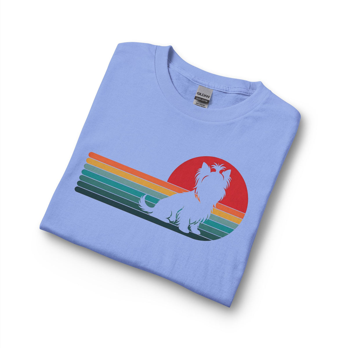 Yorkshire Terrier Retro Sunset Long Sleeve