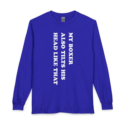 Boxer Tilt His Head Long Sleeve