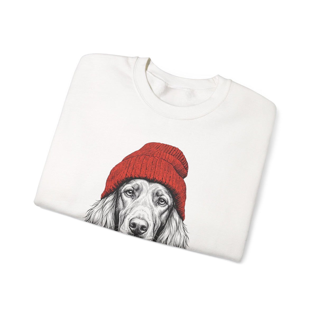 Irish Setter Beanie Crewneck Sweatshirt