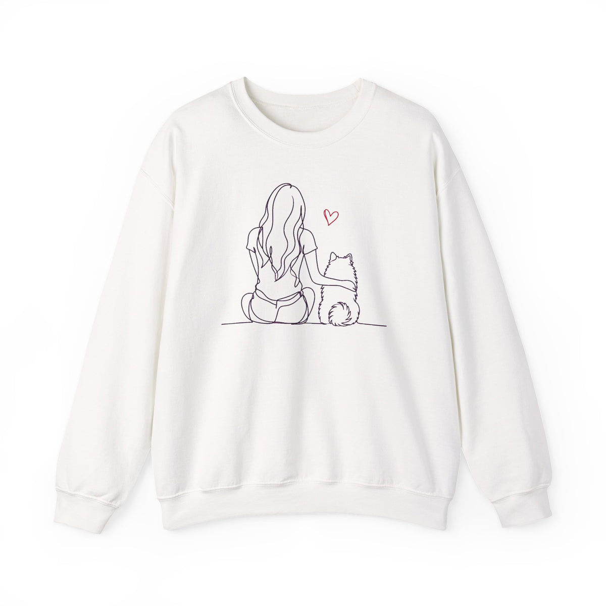 Pomeranian Hug Crewneck Sweatshirt