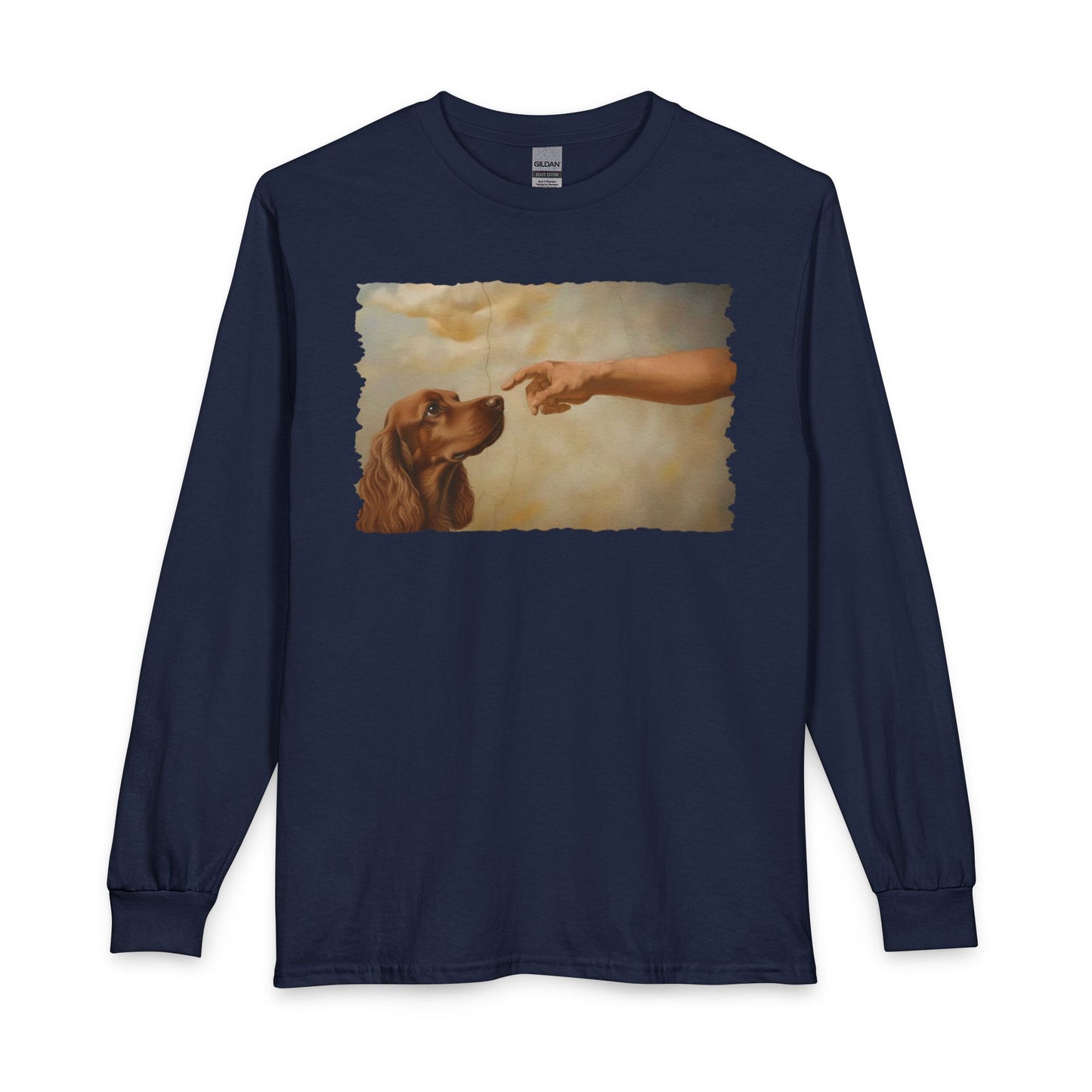 God Creates Red Cocker Spaniel Long Sleeve