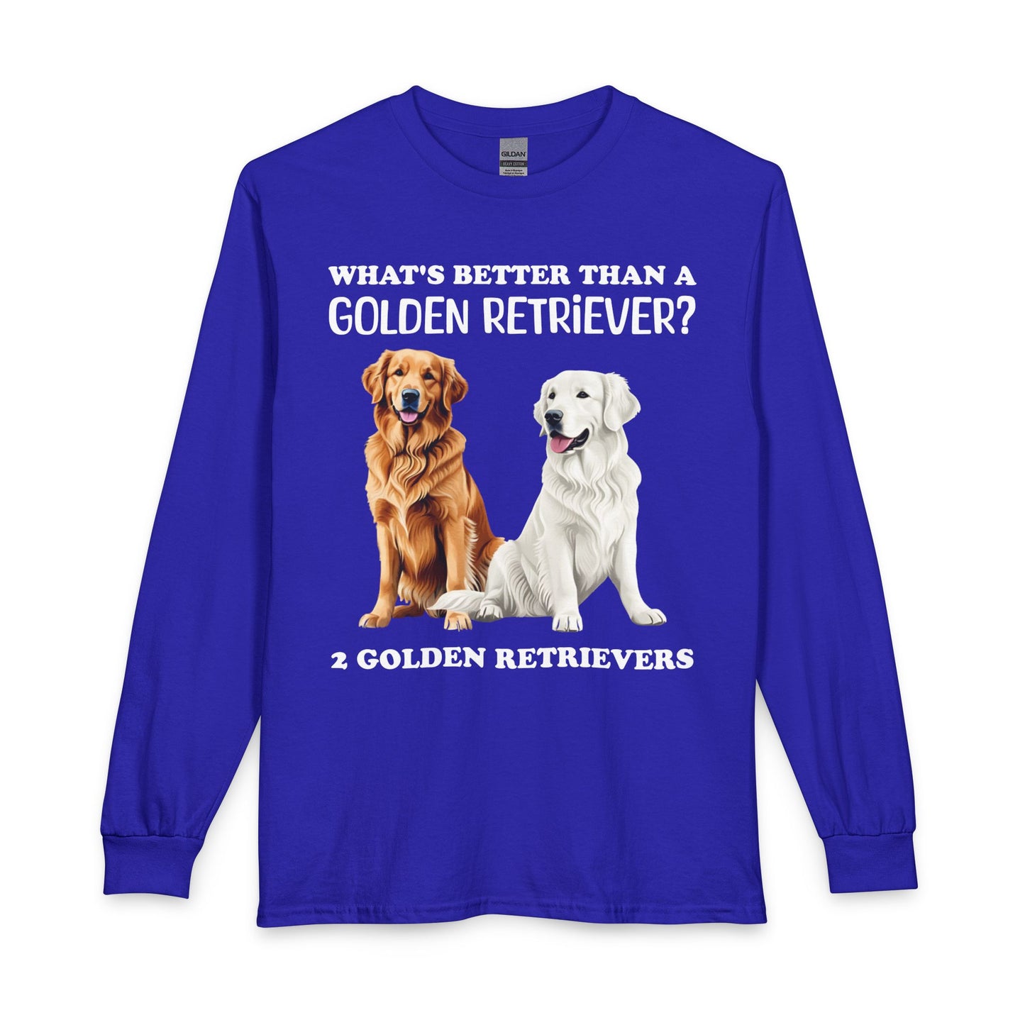 White & Golden Retriever Long Sleeve